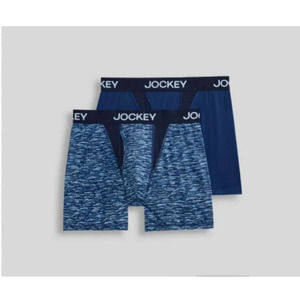 NEW Jockey Generation Performance Microfiber 2pk Boxer Briefs Medium